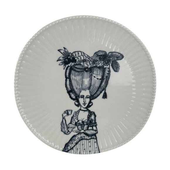 Anthropologie Plate Florence Balducci LADY IN WAITING RARE! 10.75" D Whimsical - Picture 2 of 14